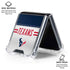 NFL Houston Texans White Striped Galaxy Z Flip6 Clear Case